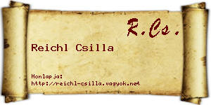 Reichl Csilla névjegykártya